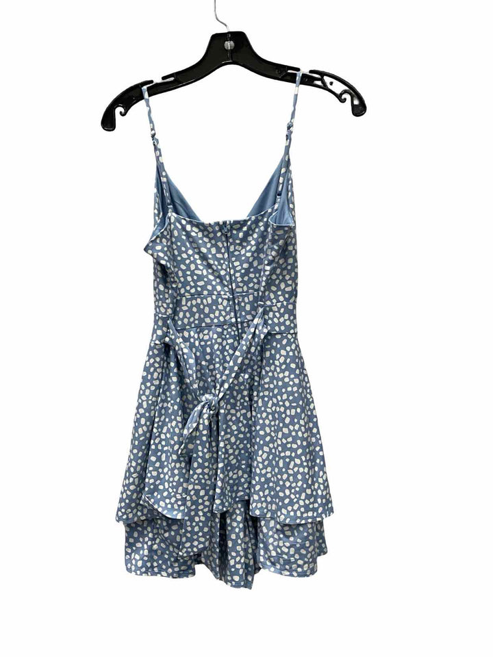 Emerald Sundae Size L Baby Blue White Dress