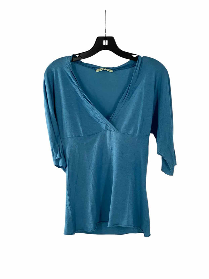 Velvet Size M Blue Short Sleeve Shirts