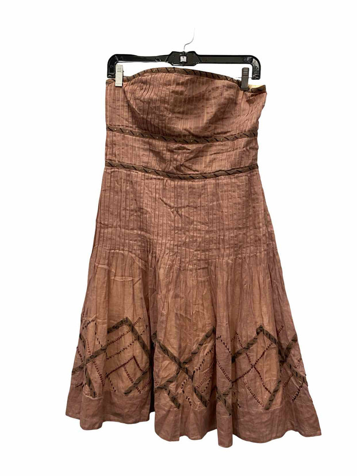 Anthropologie Size 10 Mauve 100% cotton Dress