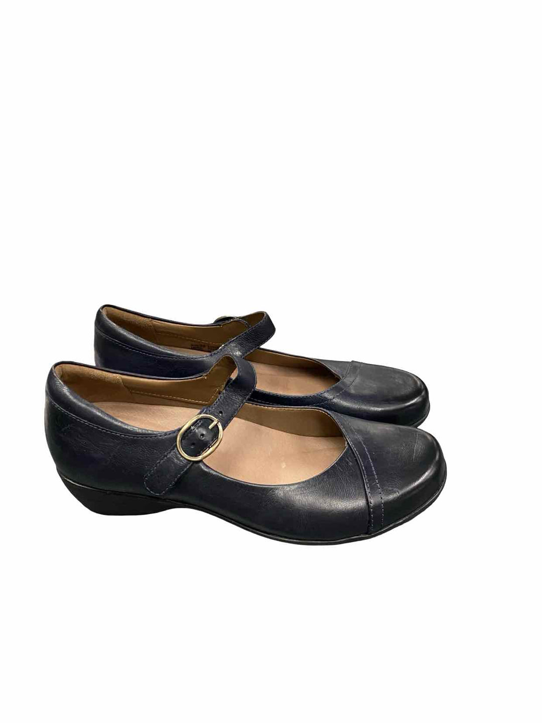 Dansko Shoe Size 38 Navy Leather Fawna Loafers