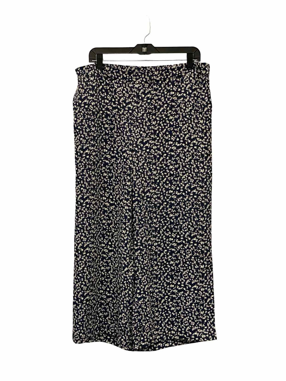 J Jill Size M Navy White Floral Pants