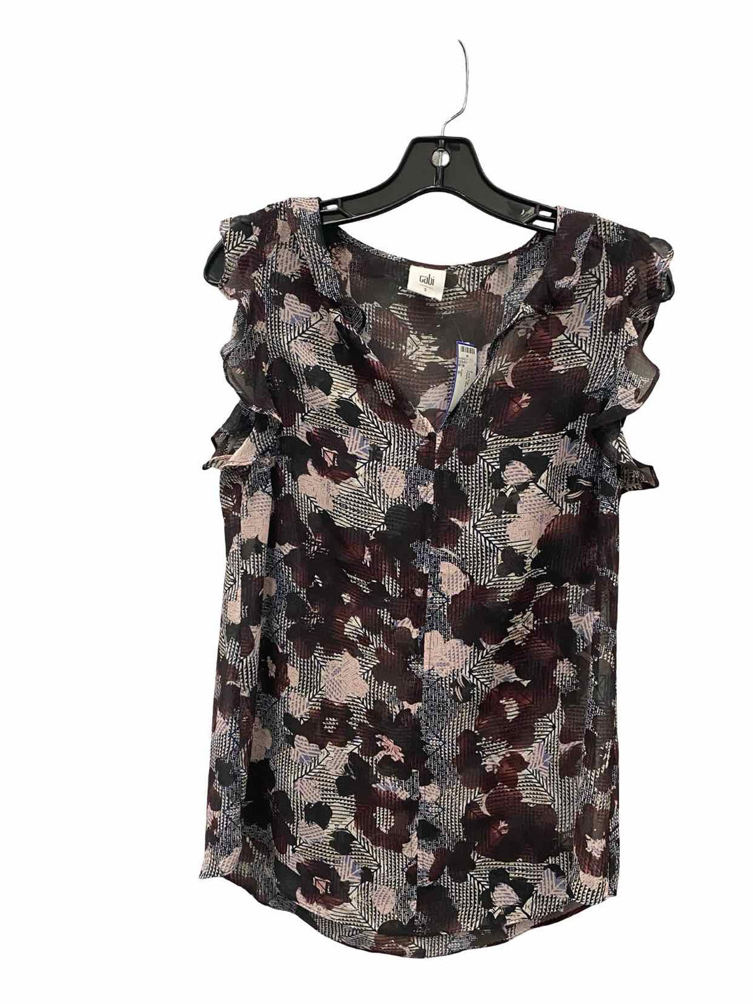 Cabi Size S Purple Pink Print Tank Top