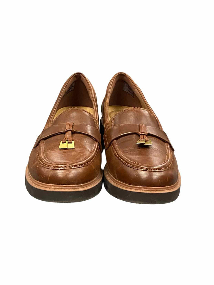 Clarks Shoe Size 10 Brown Leather Westlynn Bella Loafers