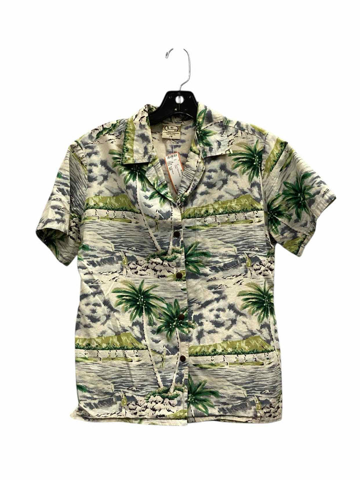 Go Barefoot Size XS Green Short Sleeve Shirts