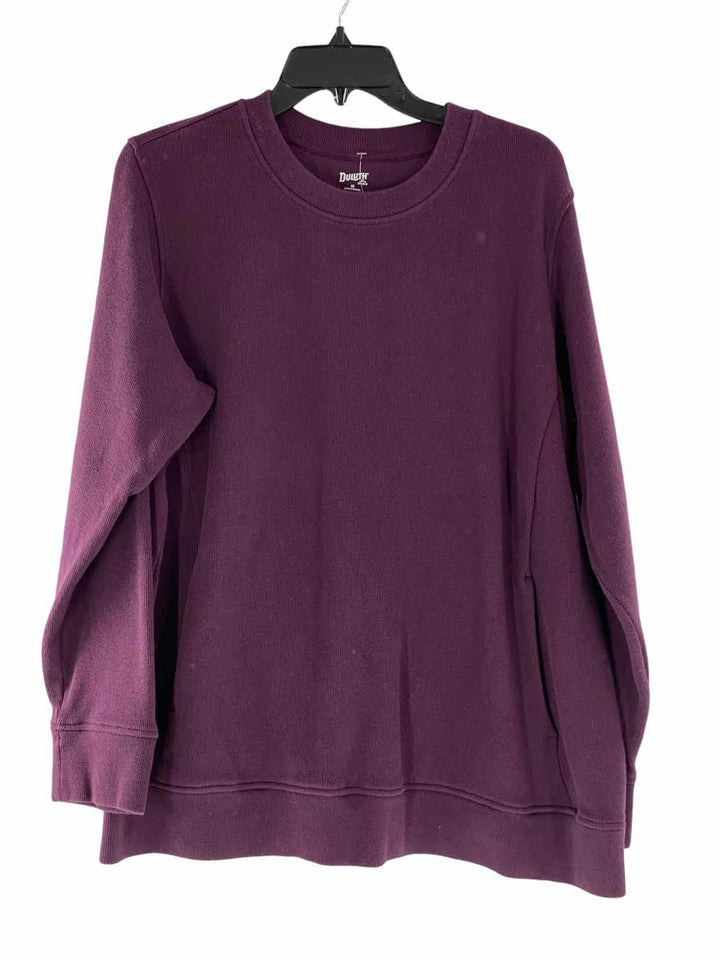 Duluth Trading Size 1X Purple 100% cotton Sweatshirt