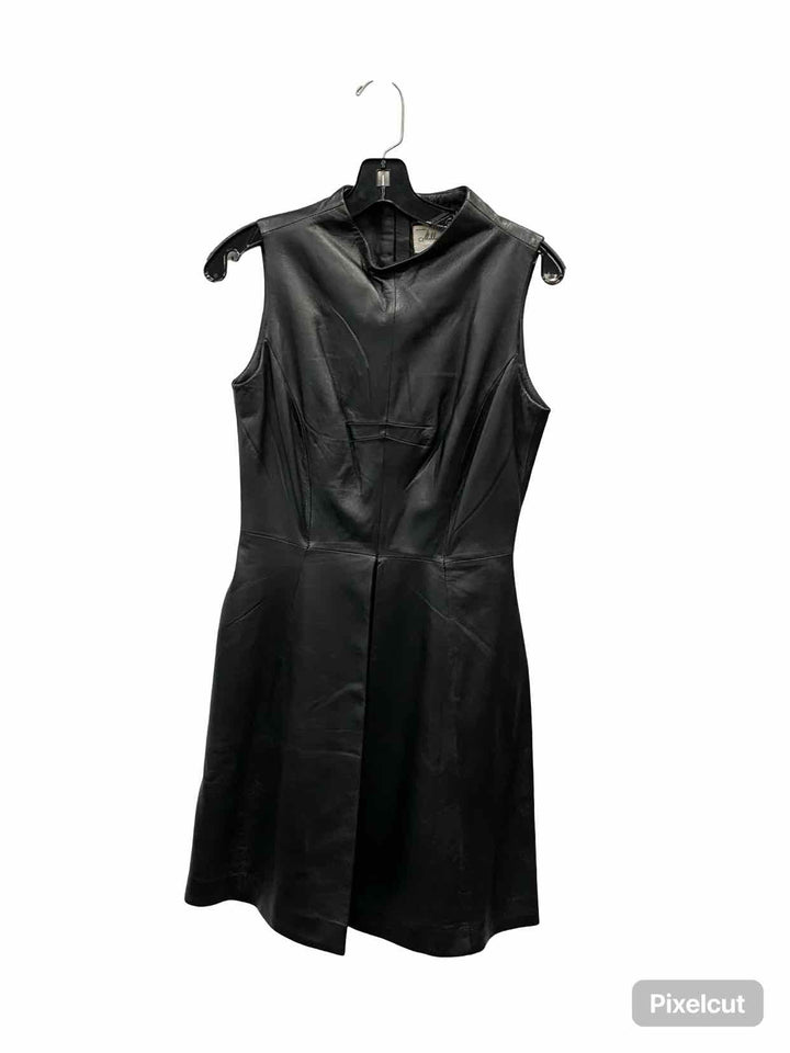 Milly Size 4L Faux Leather Dress