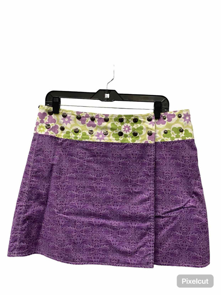 Unknown Brand Size M/L Purple Green Skirt