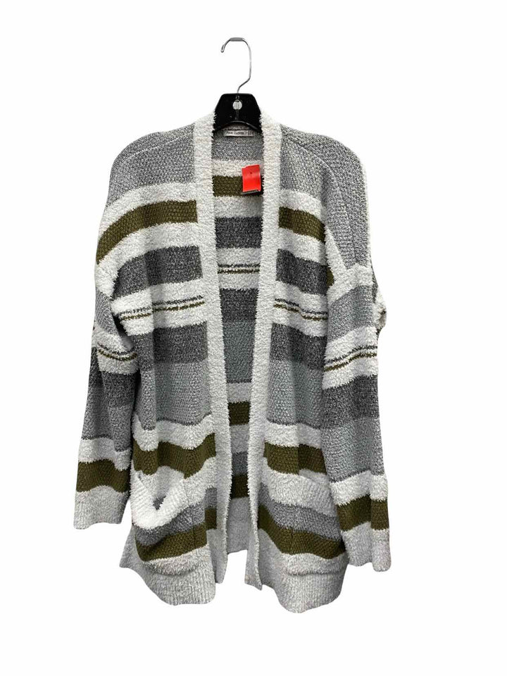 Pink Clover Size L Green grey/white Sweater