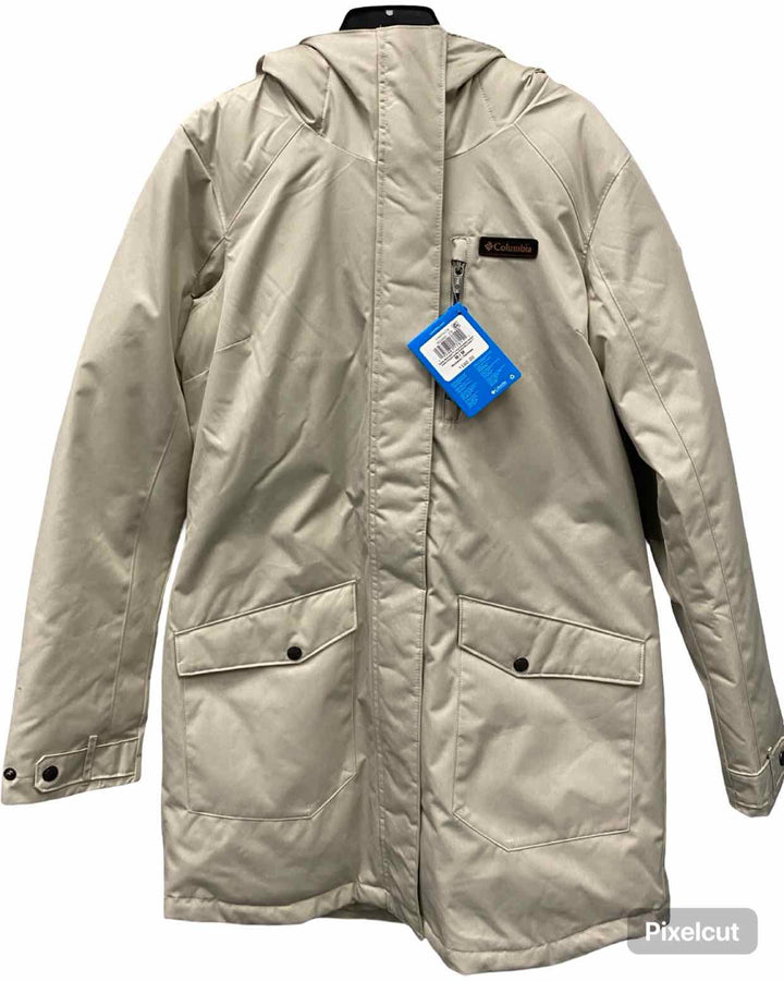 Columbia Size M Beige Brown Coat(Long)
