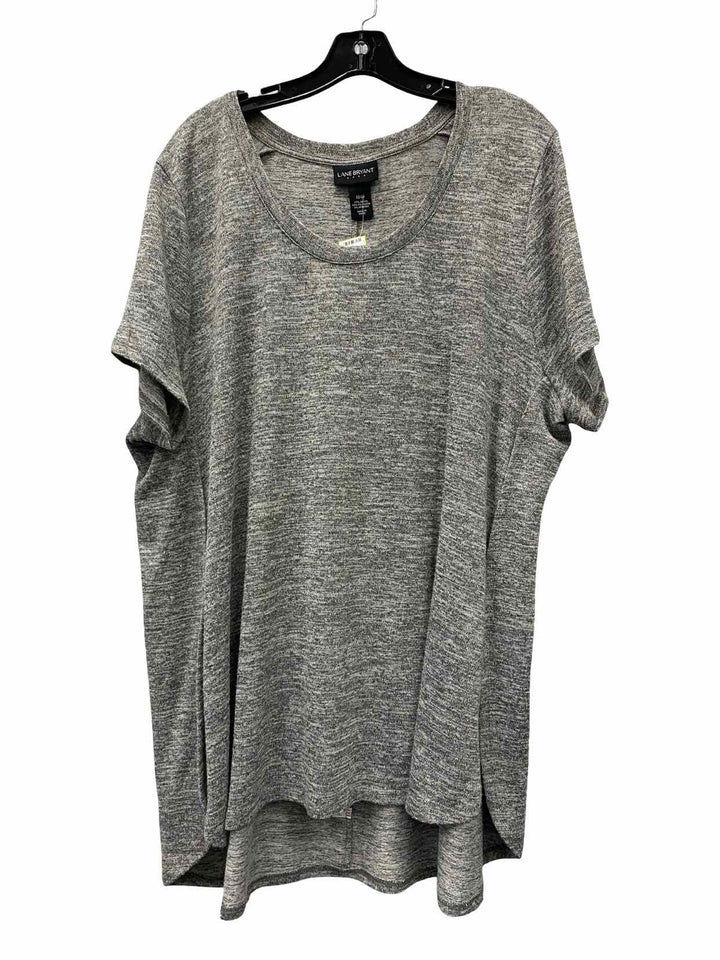 Lane Bryant Size 3X Gray Short Sleeve Shirts