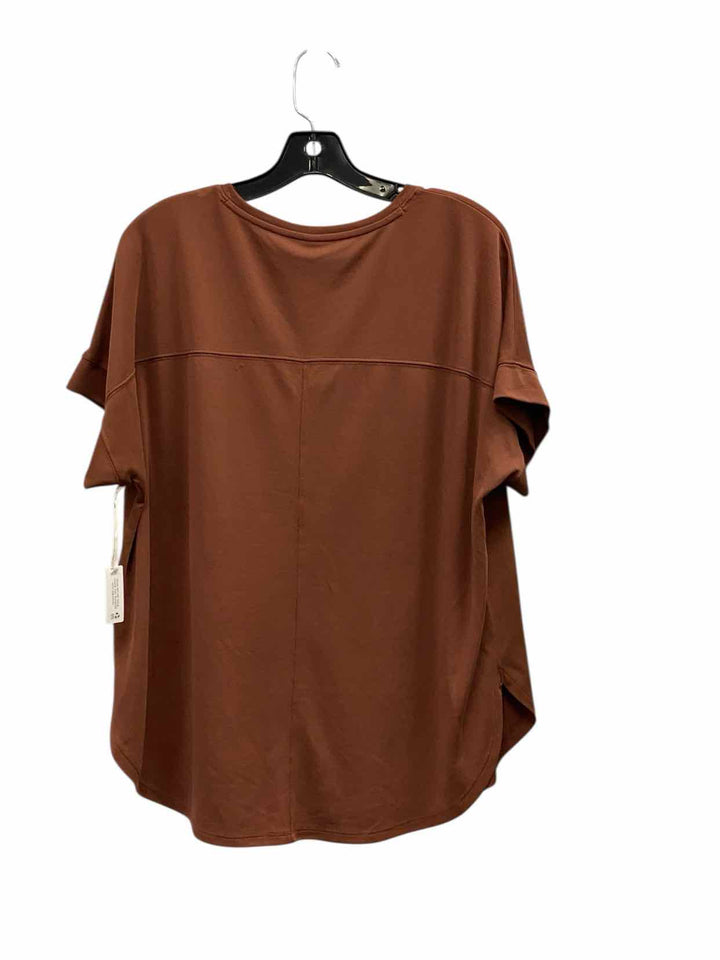 Stylus Size L Brown Short Sleeve Shirts