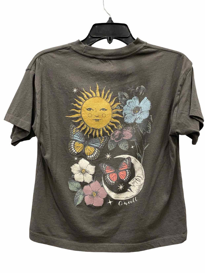 O'Neill Size XS Black Butterfly Short Sleeve Shirts