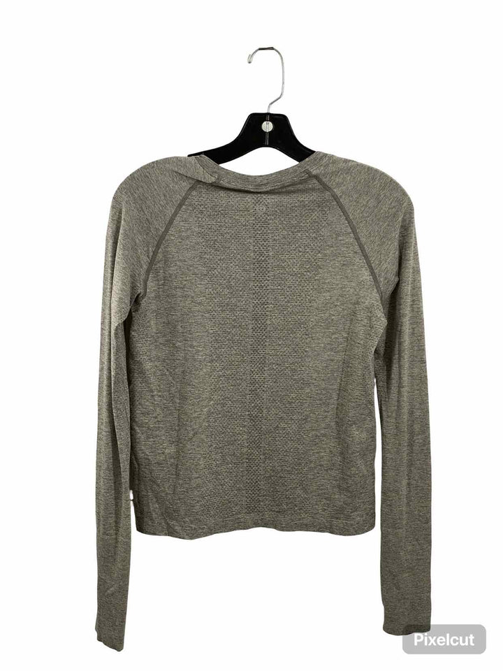 Lululemon Size 6 Gray Athletic Long Sleeve