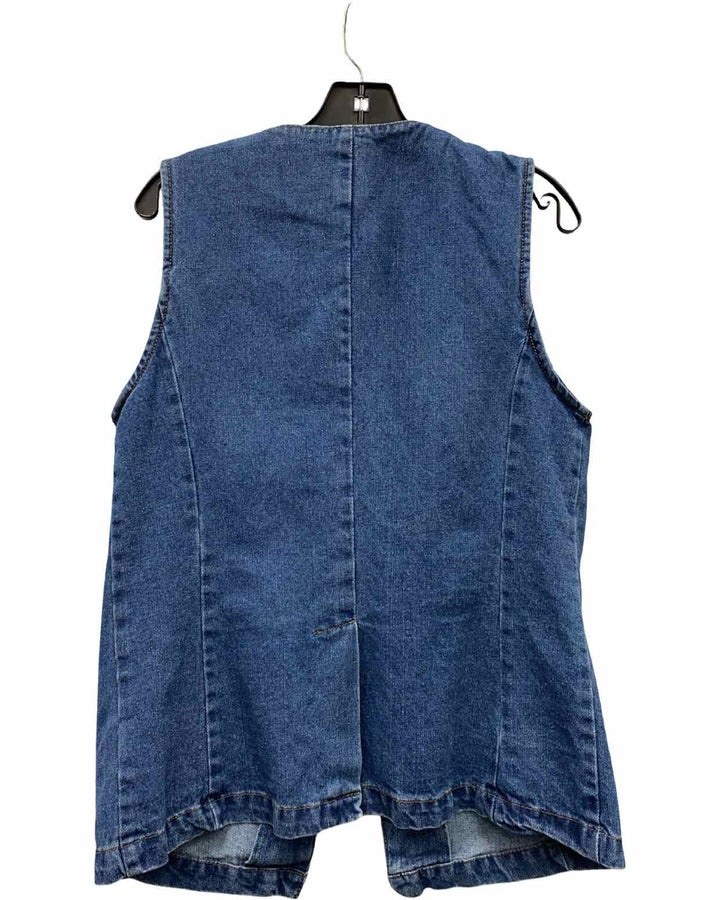Vigoss Size L Blue Denim Vest