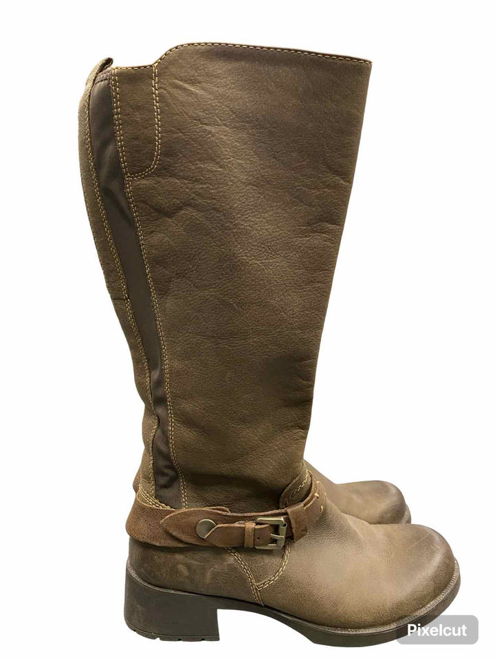 Earth Shoe Size 8 Brown Leather Big Sky Boots(knee)