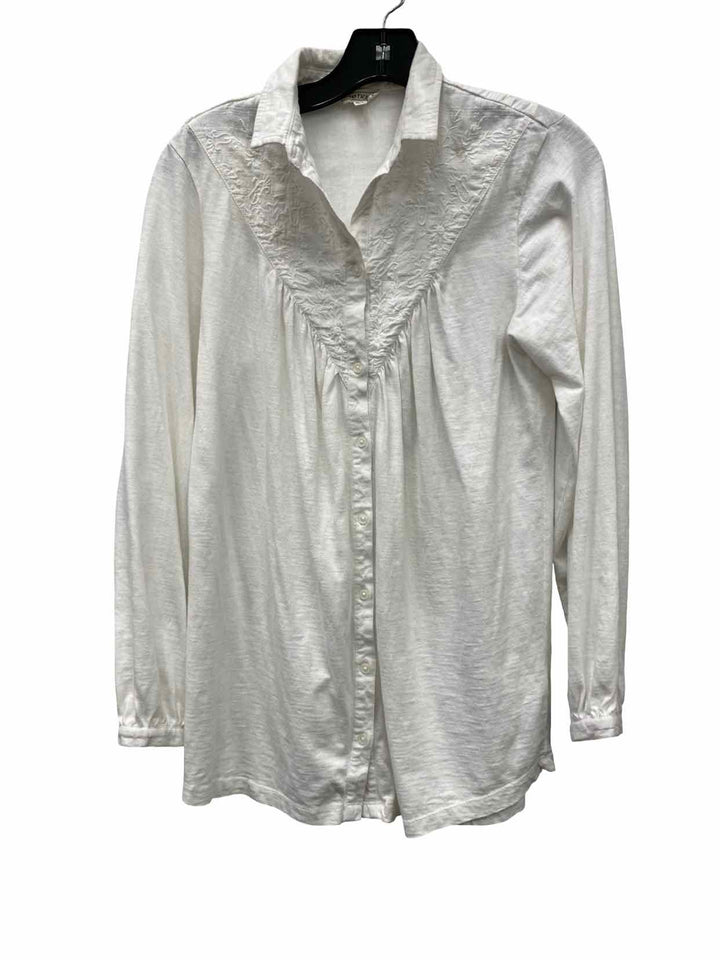 Fat Face Size 4 White Long Sleeve Shirts