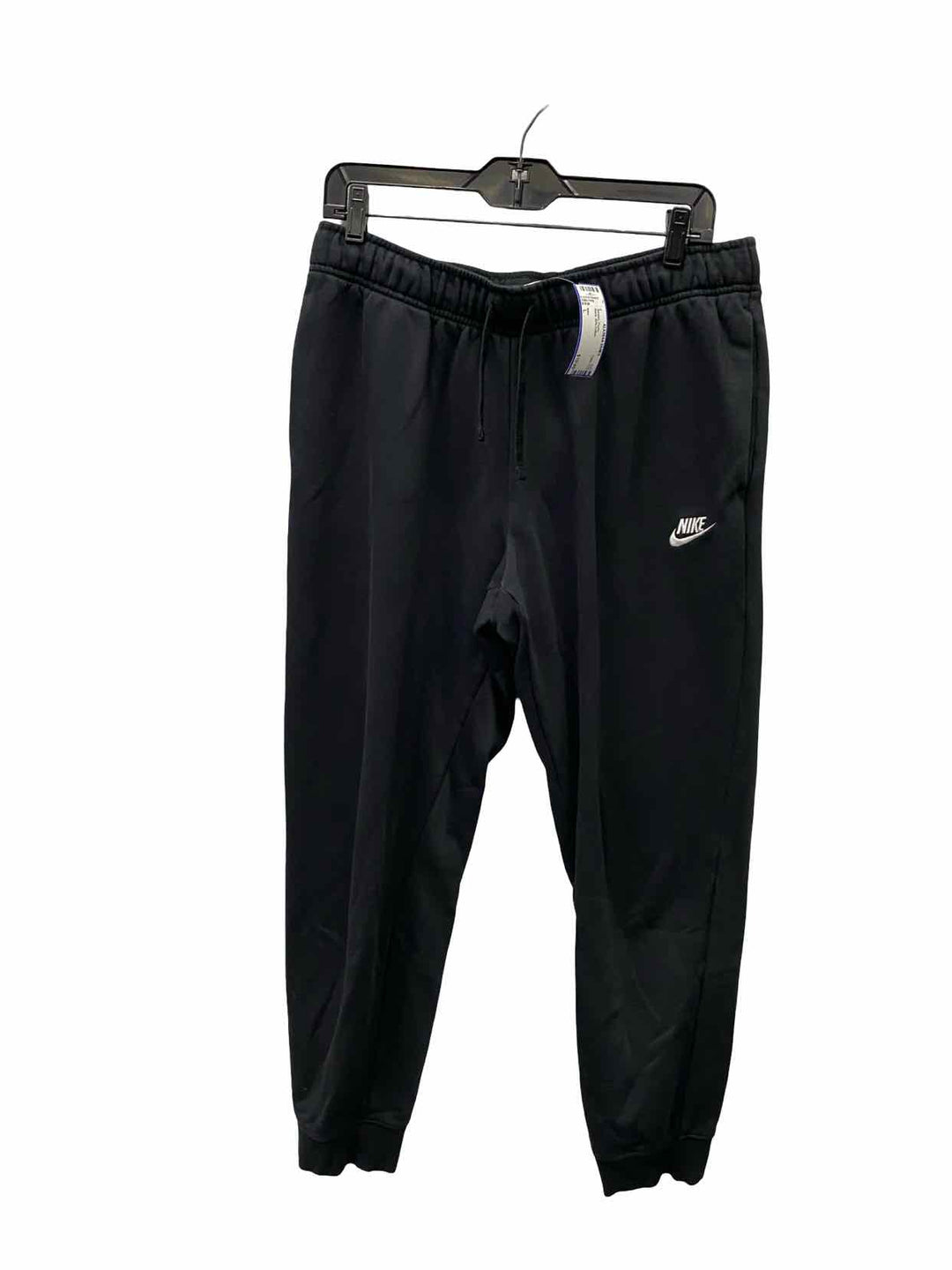 Nike Size L Black 80% Cotton Athletic Pants