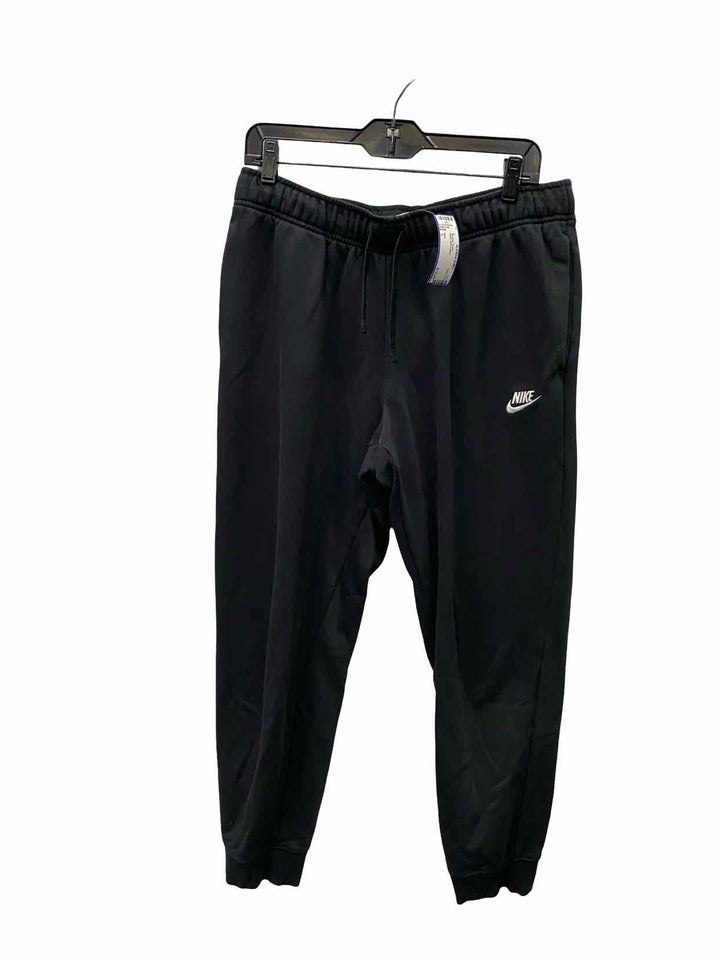 Nike Size L Black 80% Cotton Athletic Pants