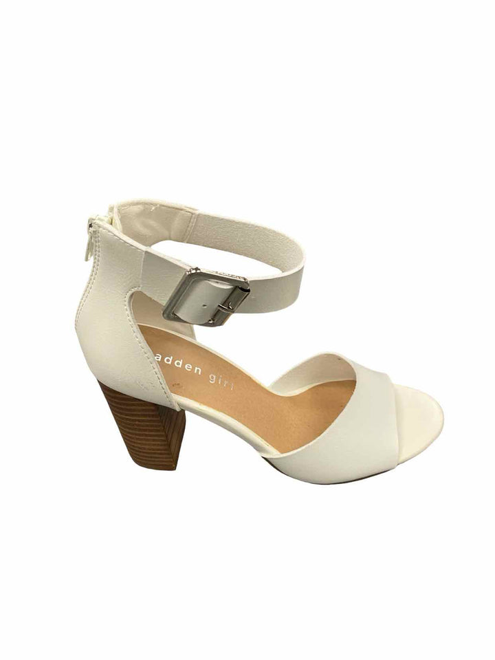 Madden Girl Shoe Size 6.5 White Manmade Heels