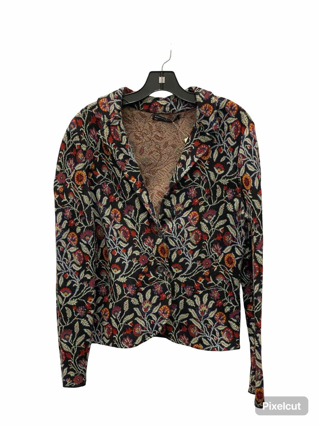 Peruvian Connection Size M Blue Multi Print Long Sleeve Shirts