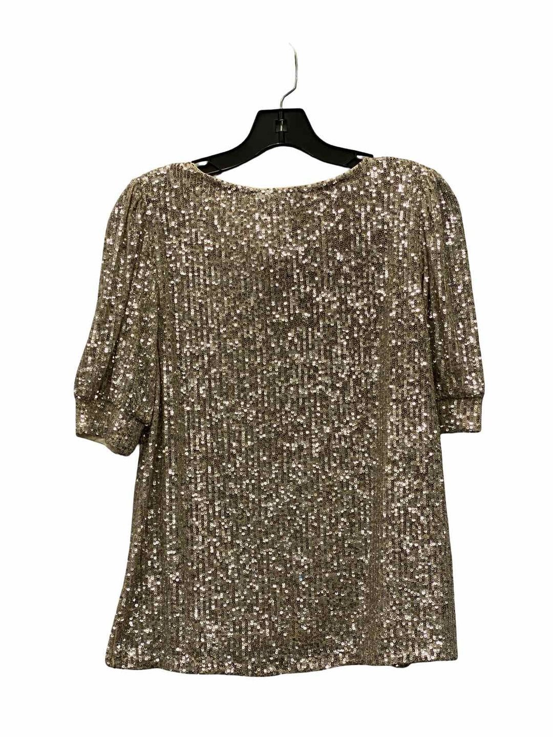 Cable & Gauge Size M Silver sequined Short Sleeve Shirts