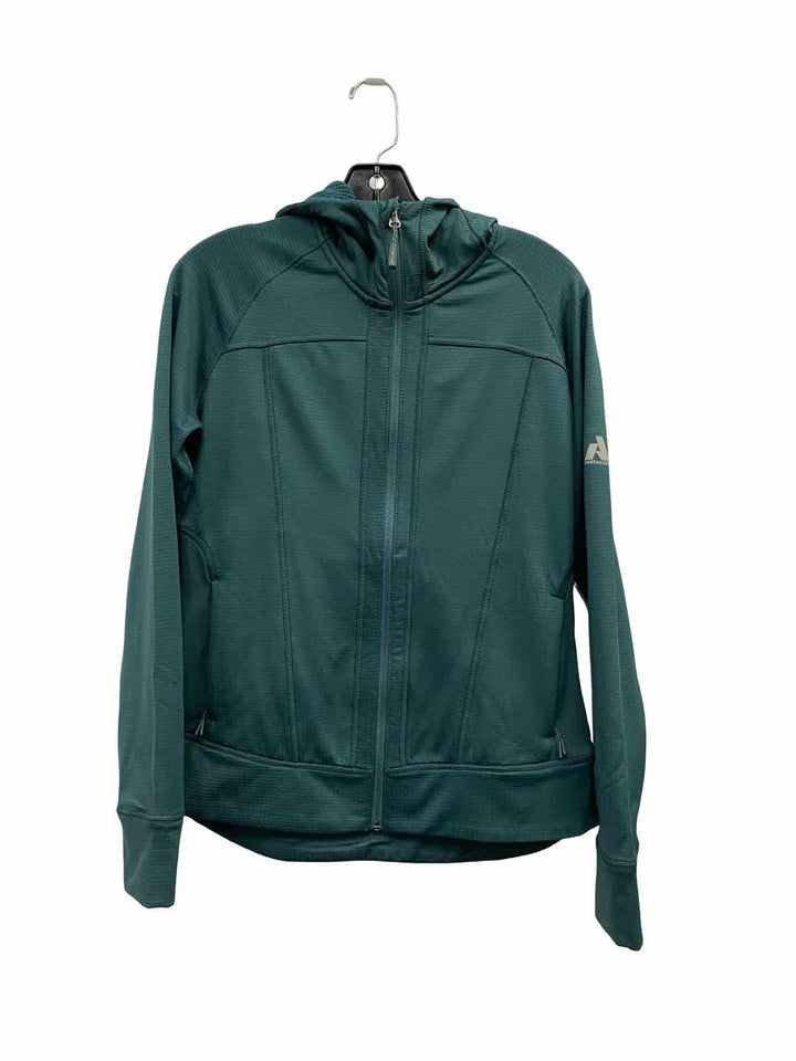 Cabi Size S Orange/Brown Gray Stripe Sweater