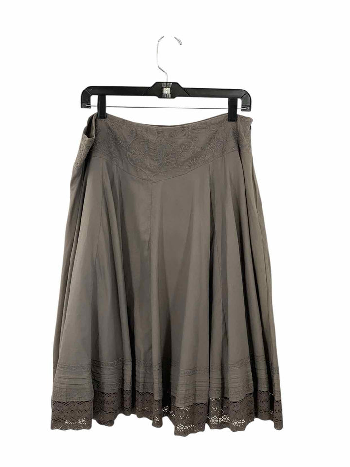 Bohemia Size XL Grey Embroidered Skirt