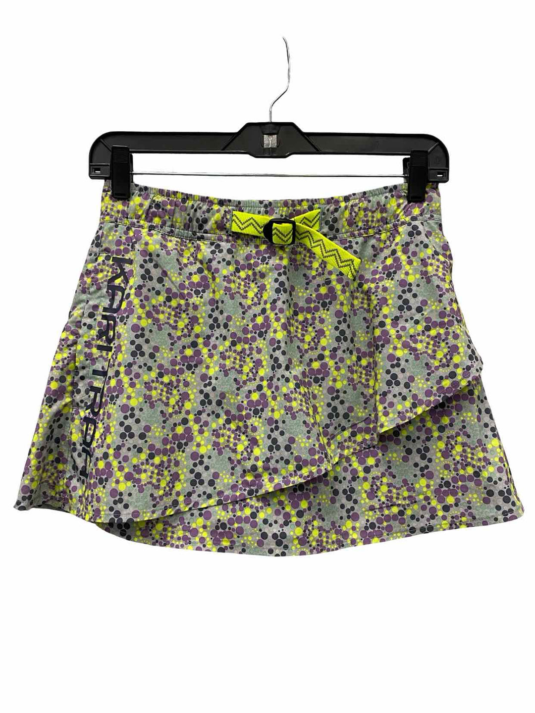 Kari Traa Size S Yellow Purple Polka Dot Athletic Shorts