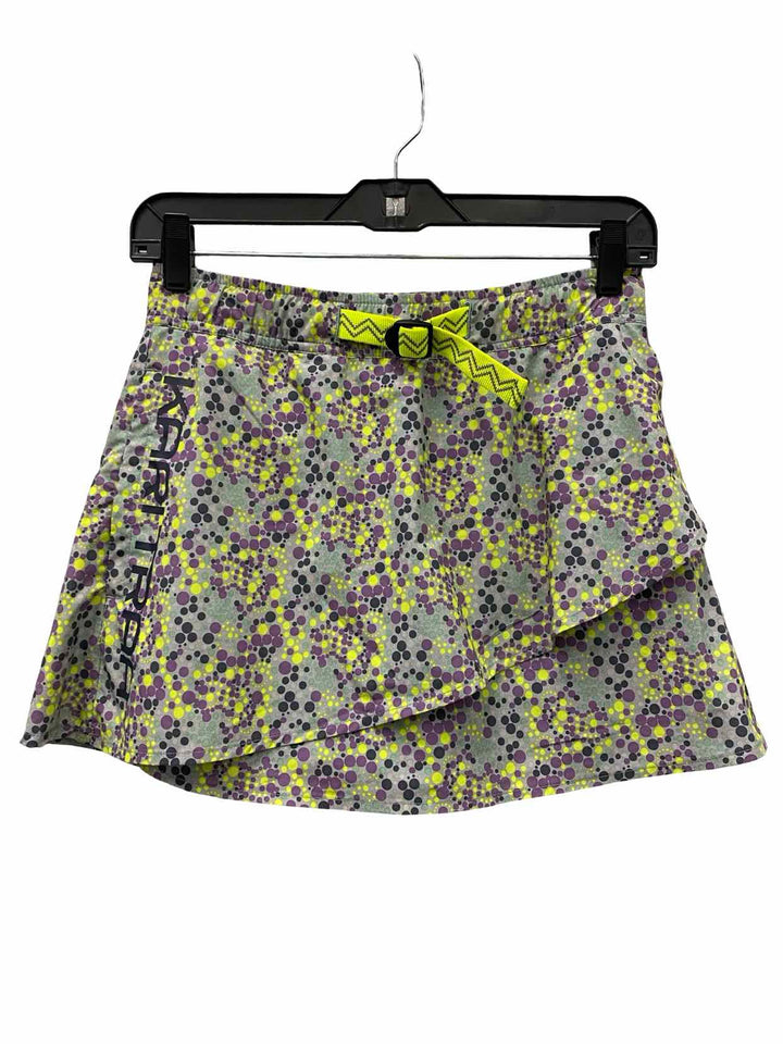 Kari Traa Size S Yellow Purple Polka Dot Athletic Shorts