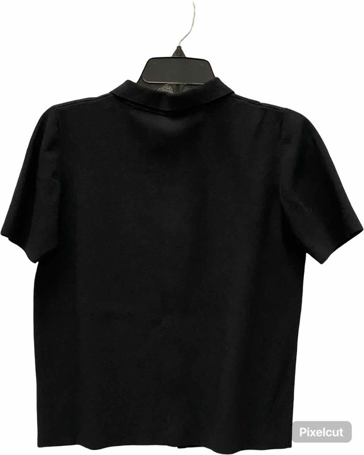 Eileen Fisher Size M Black Short Sleeve Shirts