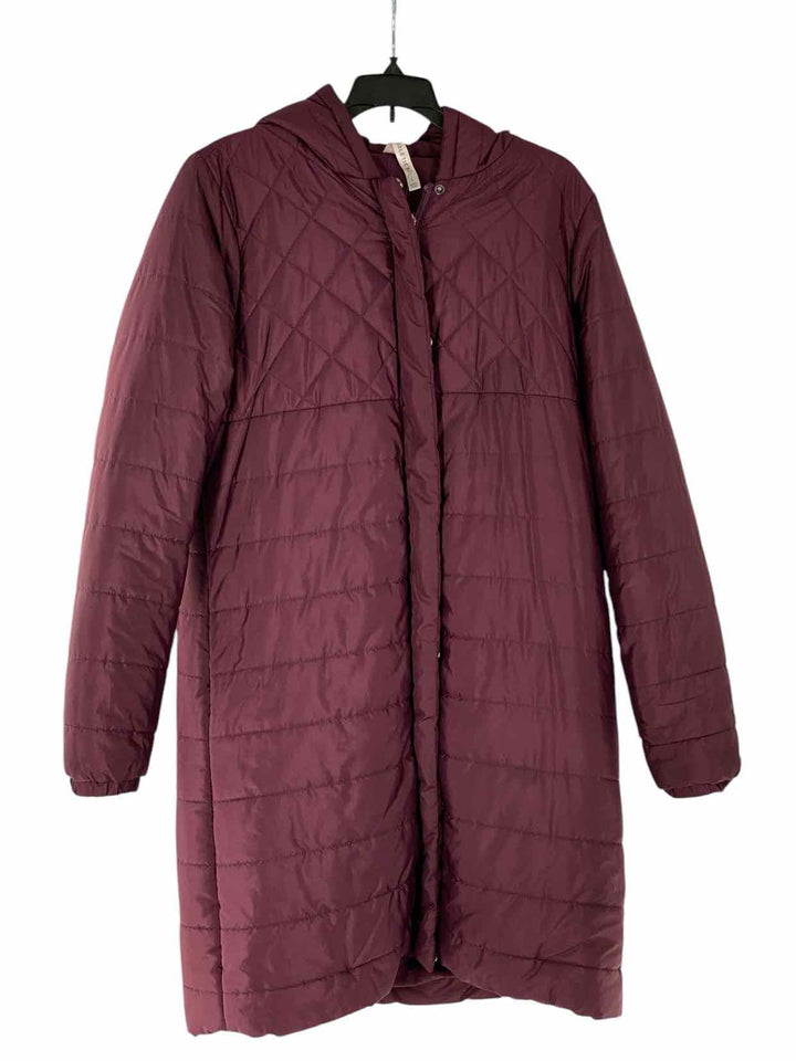 Fabletics Size L Plum Coat(Long)