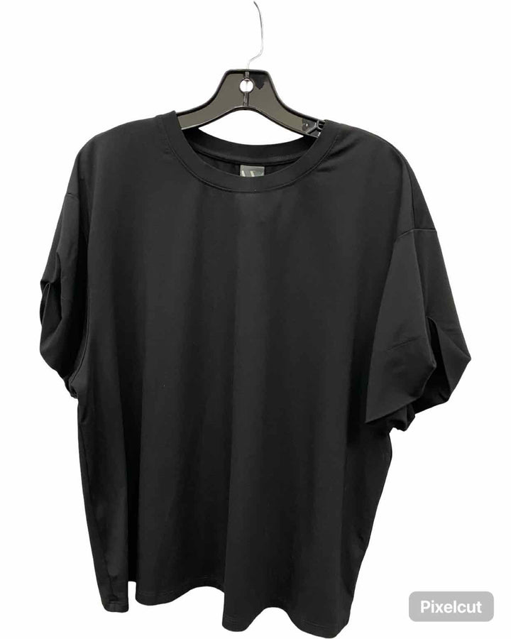 Worthington Size XL Black Short Sleeve Shirts