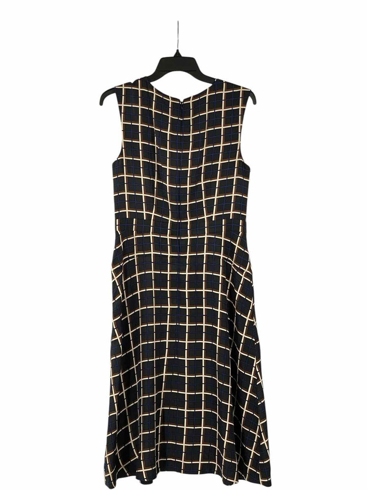 J Crew Size 6 Black Blue Dress