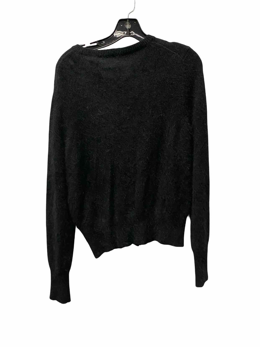 Moda International Size XL Black 64% Angora Rabbit Hair Sweater