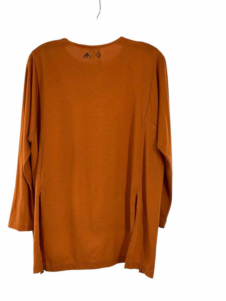 Adidas Size 6 Orange Print Athletic Long Sleeve