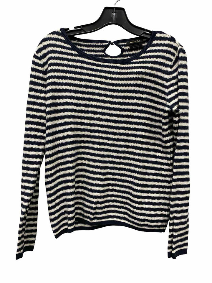 Massimo Dutti Size S Black White Stripe Sweater
