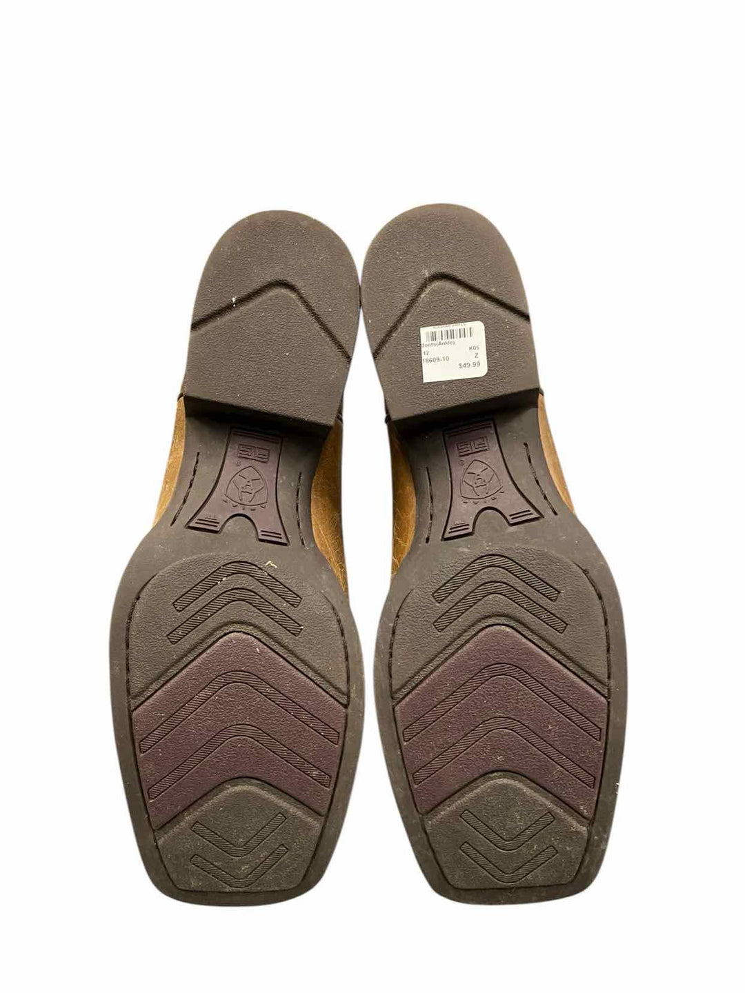 Ariat Shoe Size 12 Brown White & Red Boots(Ankle)