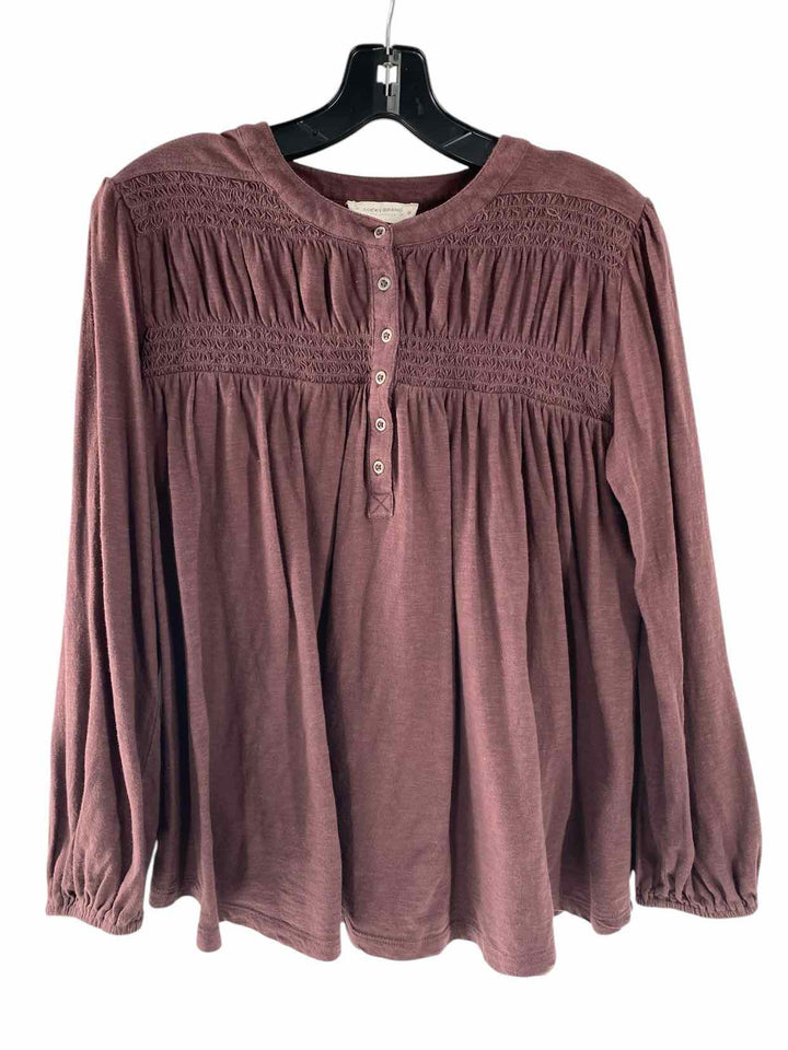 Lucky Brand Size XS Brown Long Sleeve Shirts