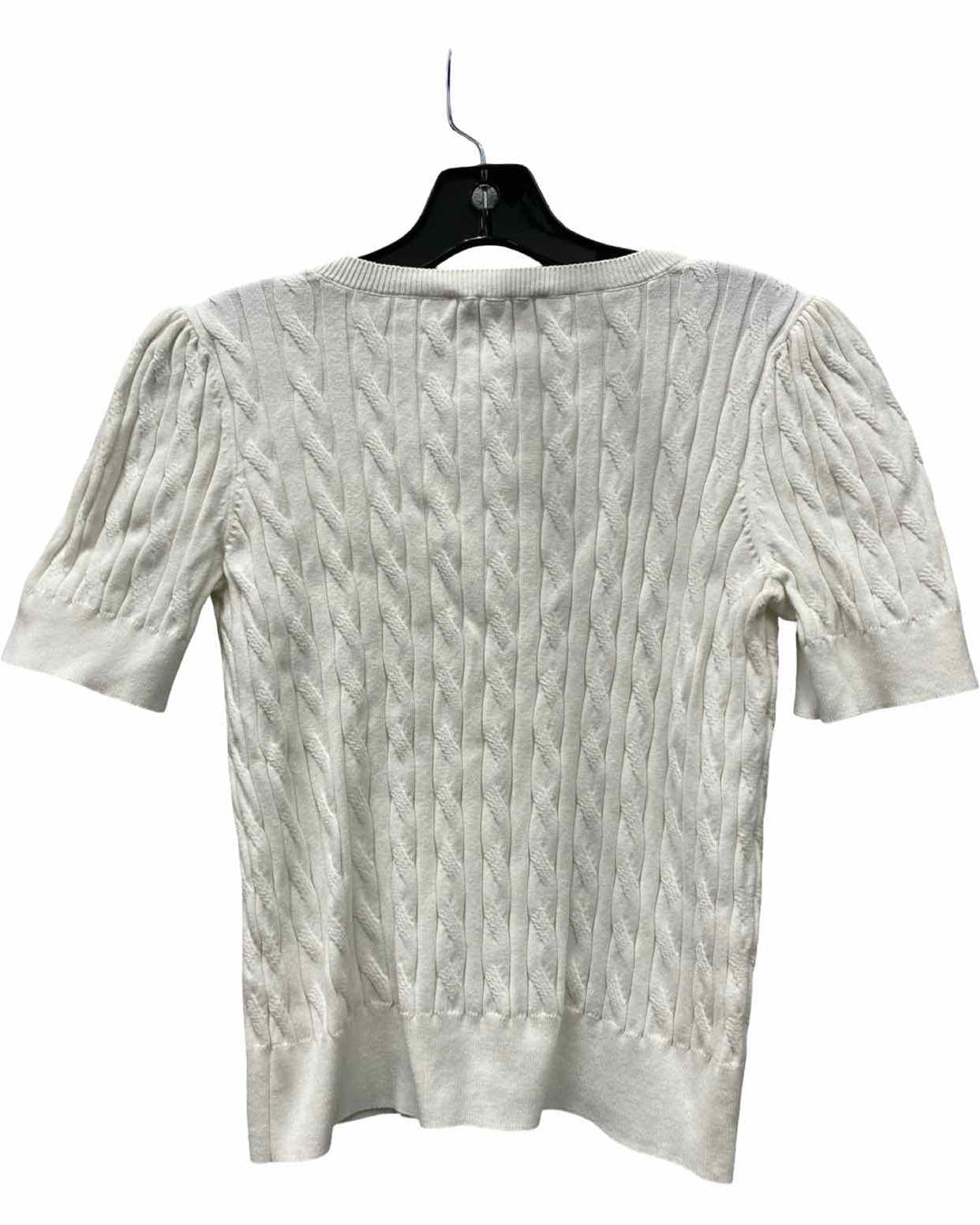Cece Size S Cream Short Sleeve Shirts