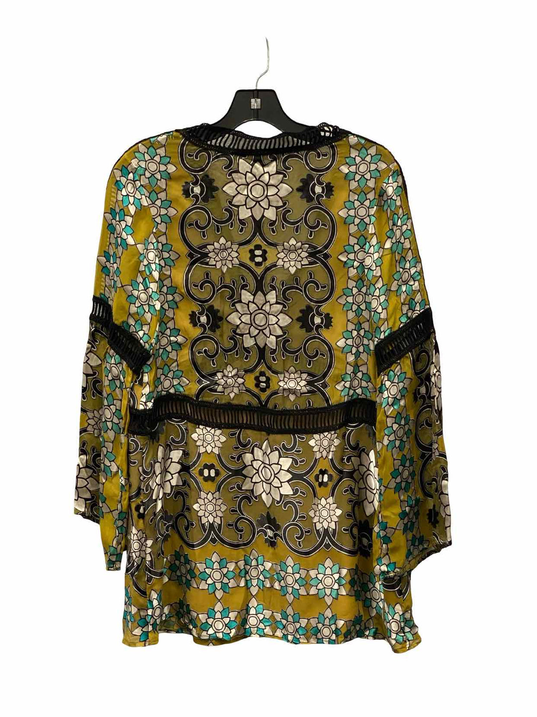 For love & lemons Size XS Green Print Long Sleeve Shirts