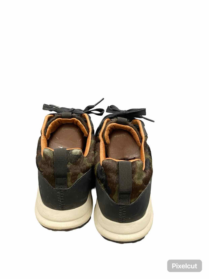 Ariat Shoe Size 8.5 Green Calf Hair Leather Fuse Sneakers
