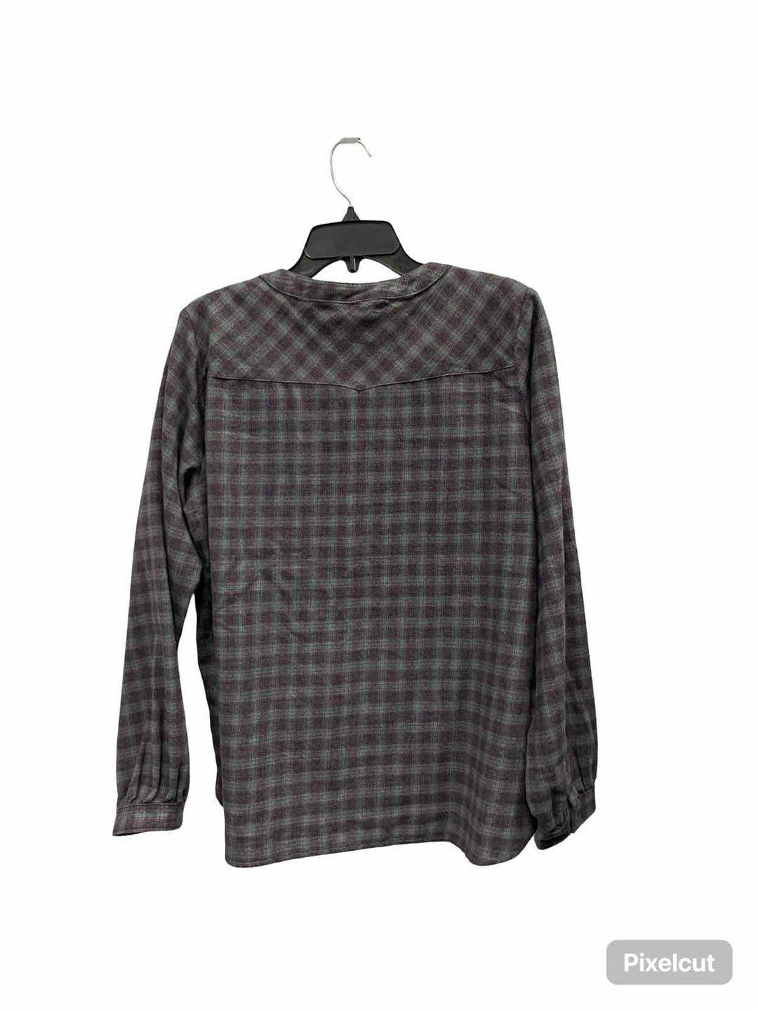 Aventura Size L Gray Plaid Long Sleeve Shirts