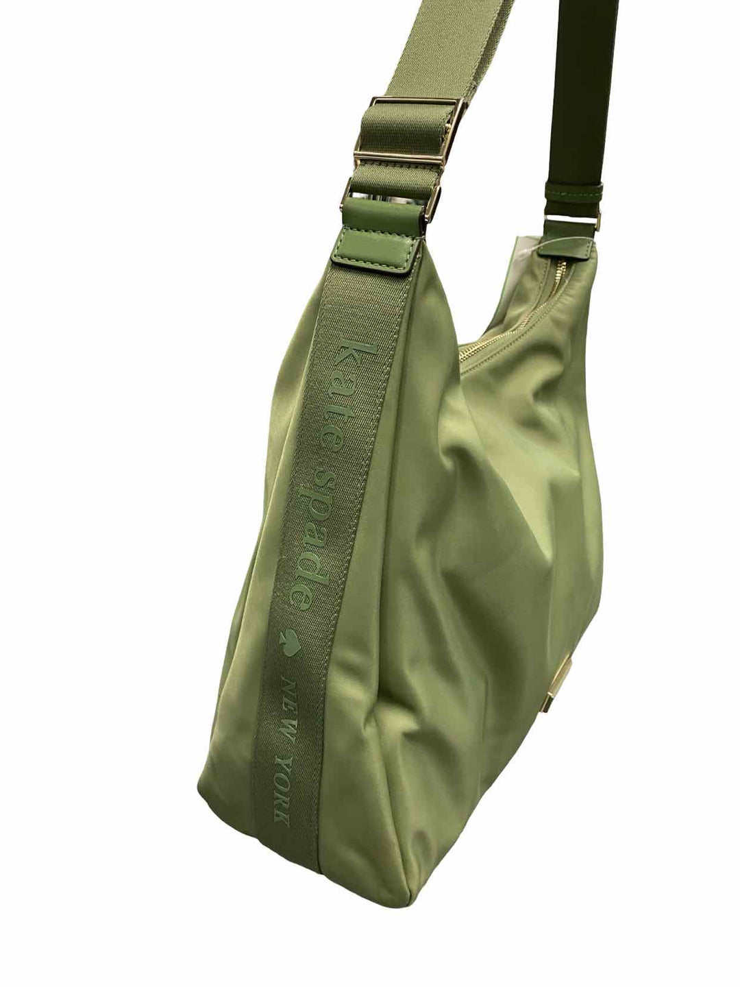 KATE SPADE Green Carter Nylon Large Convertible Crossbody