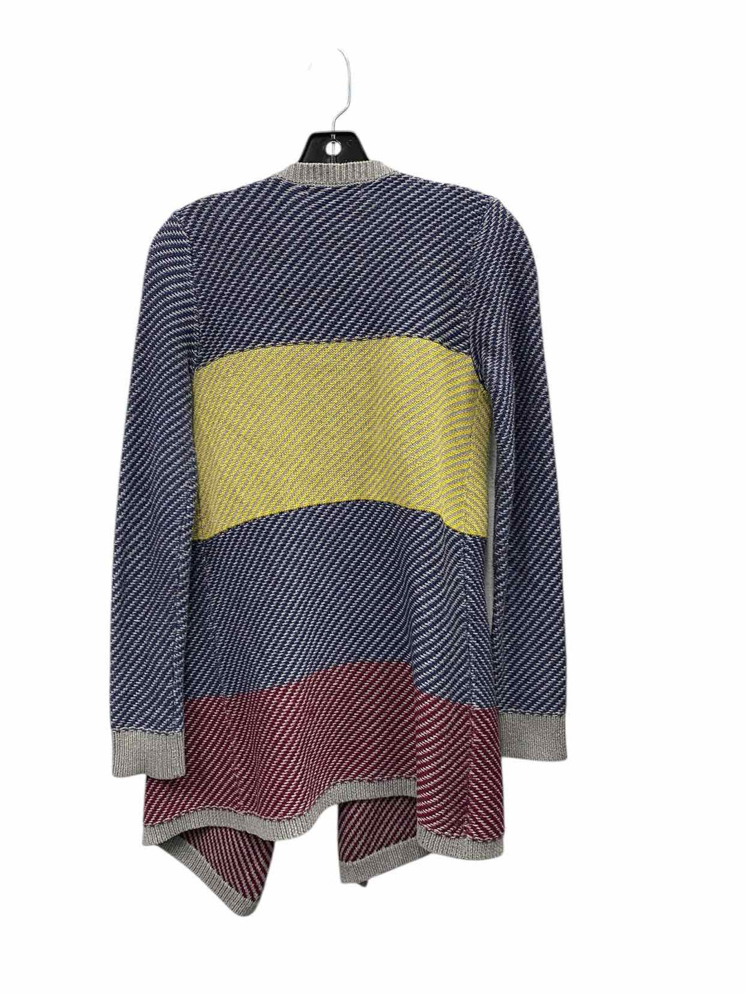 Cabi Size XS Blue Yellow & Grey Sweater