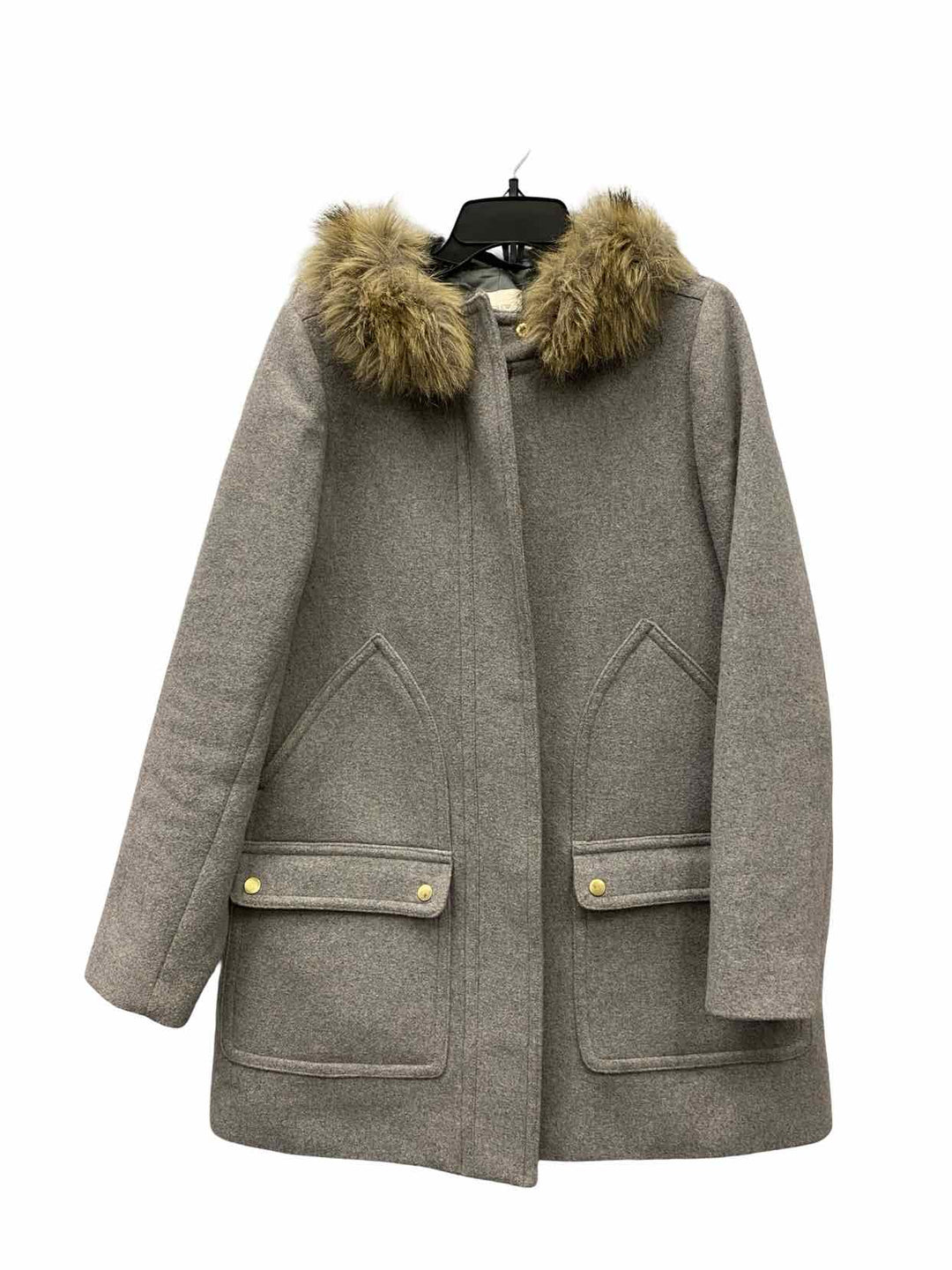 J Crew Size 8 Gray Coat(Long)