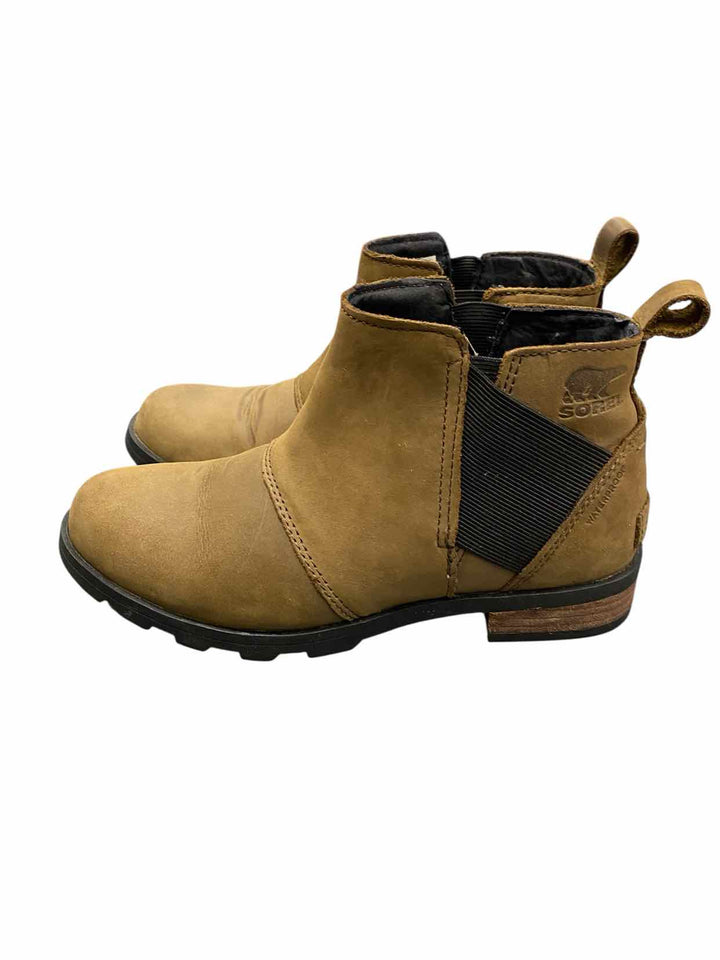 Sorel Shoe Size 6.5 Brown Leather Boots(Ankle)