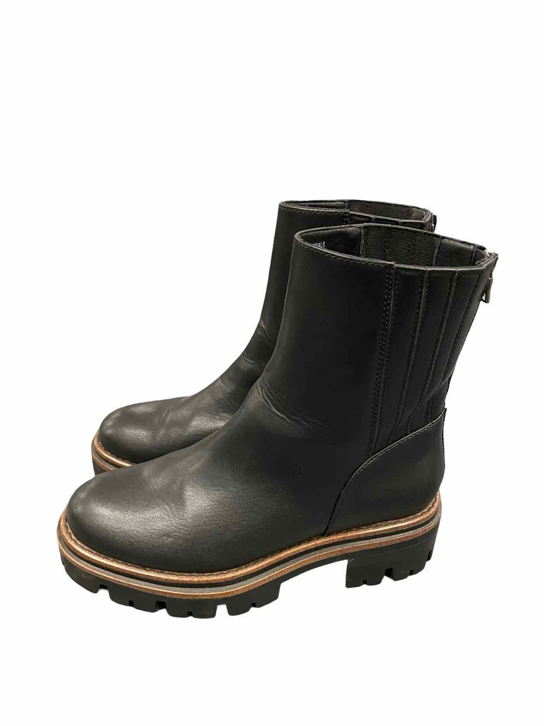 Korks Shoe Size 8.5 Black Vivi Lug Boots(Ankle)