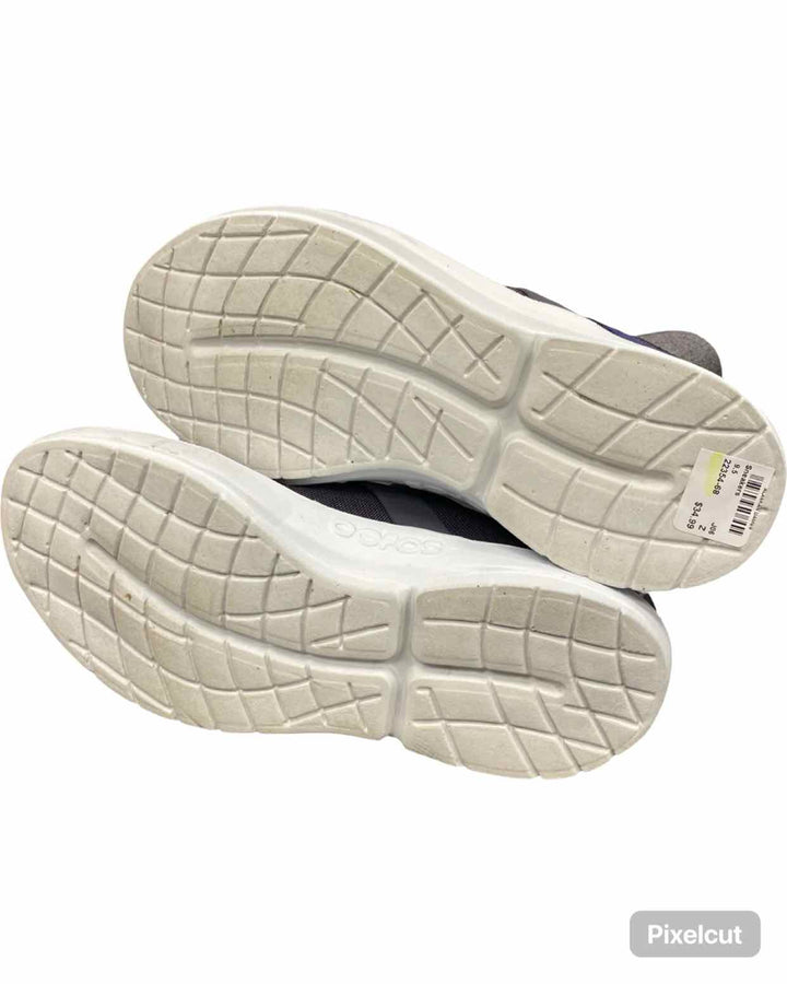 Oofos Shoe Size 9.5 Purple OOmg Fibre High Top Sneakers