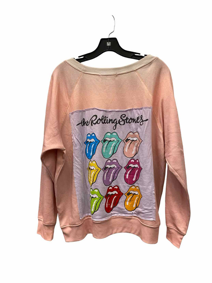 Wildfox Size S Pink Print Sweatshirt