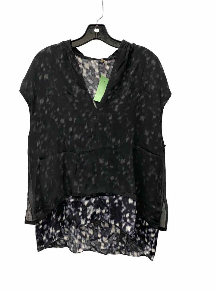 Elie Tahari Size M Black Short Sleeve Shirts